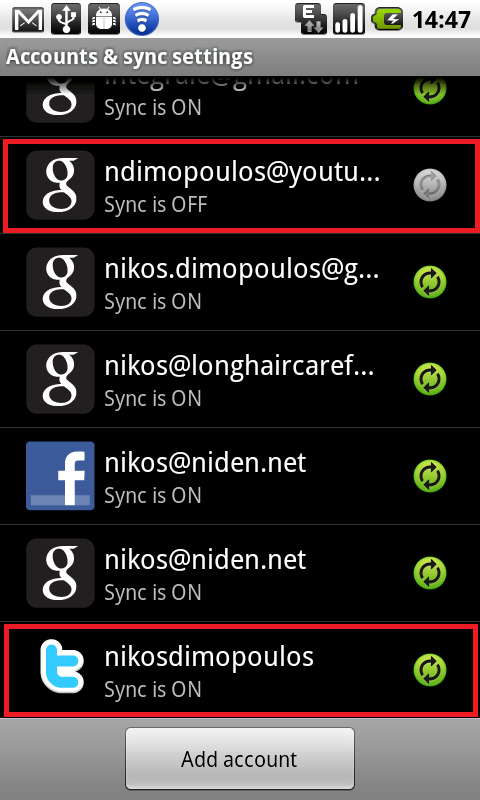 Sync Accounts