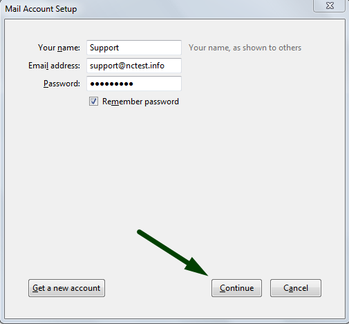 Click Continue
